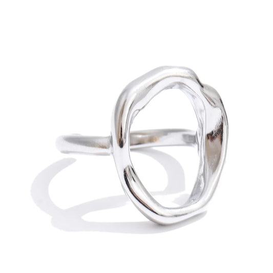 Sculptural Overlap Ring