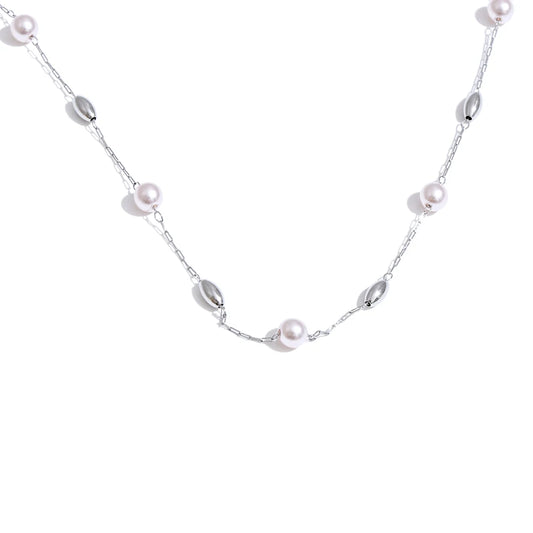 Two-Tone Beaded Necklace