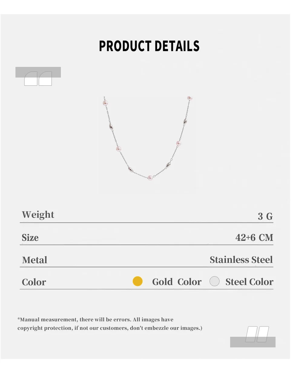 Two-Tone Beaded Necklace