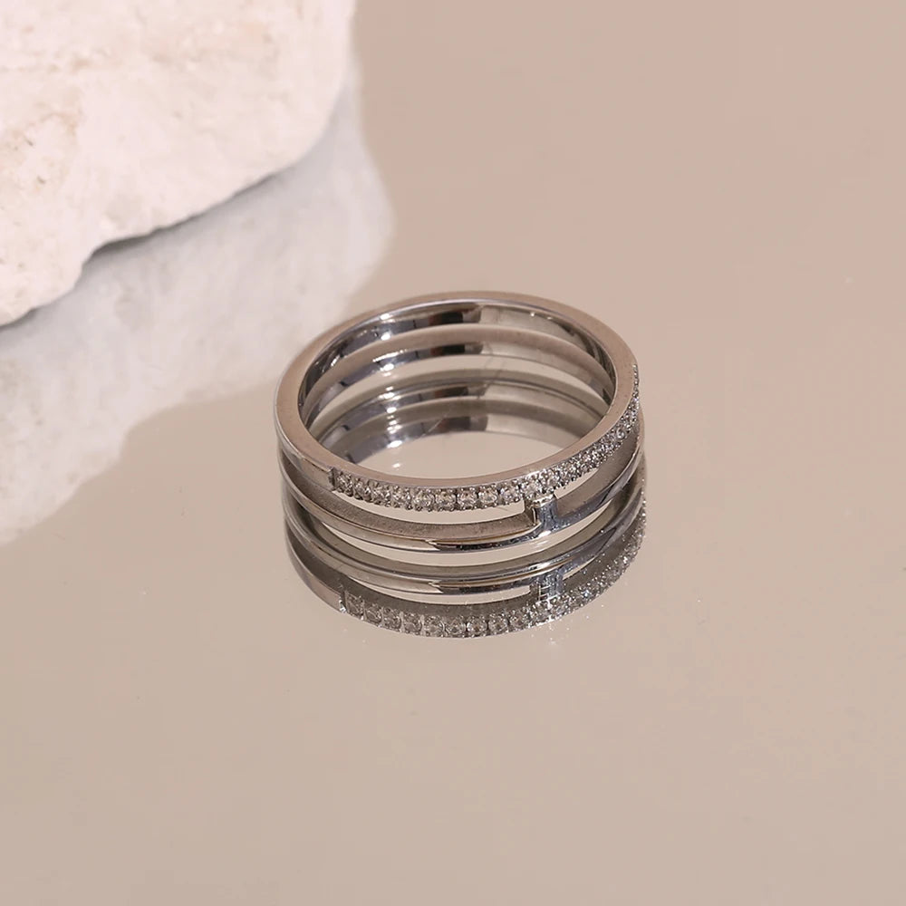 Diamond Line Eternity Band