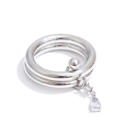 Multi-Band Crystal Ring