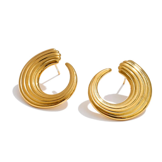 Ribbed Statement Hoops