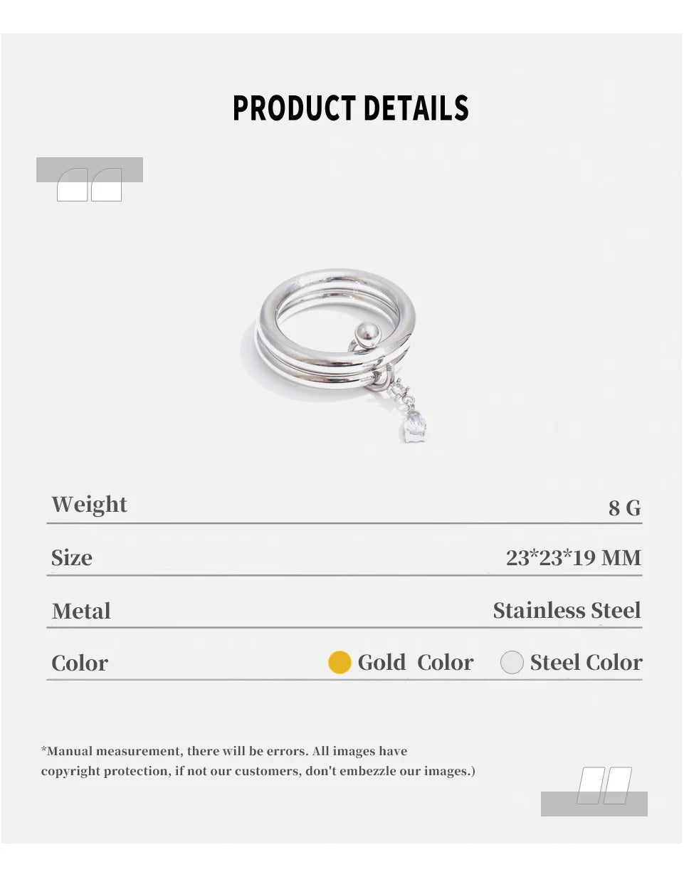 Multi-Band Crystal Ring