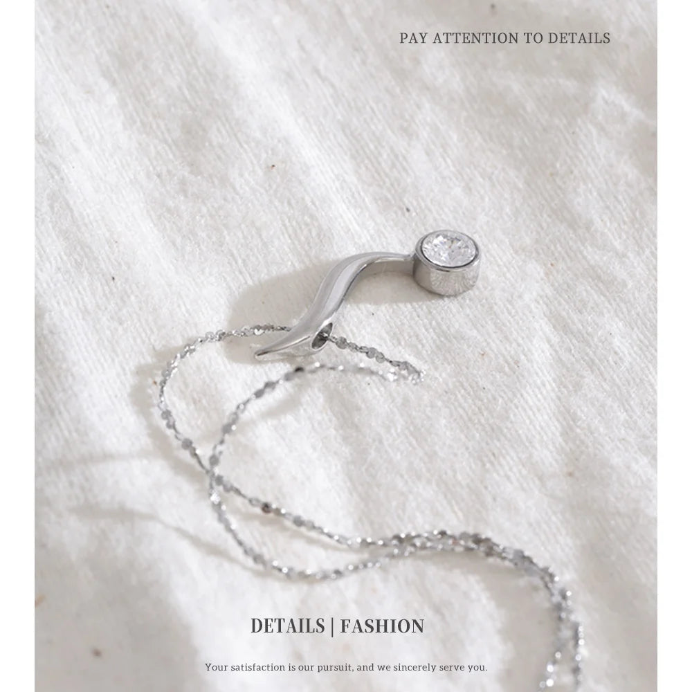 Minimal Drop Pendant Necklace