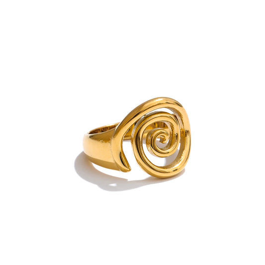 The Golden Swirl Ring