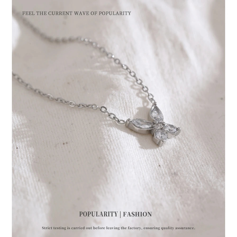 Crystal Butterfly Necklace