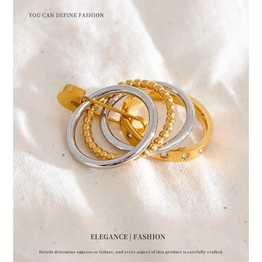Mixed Ring Stack Set