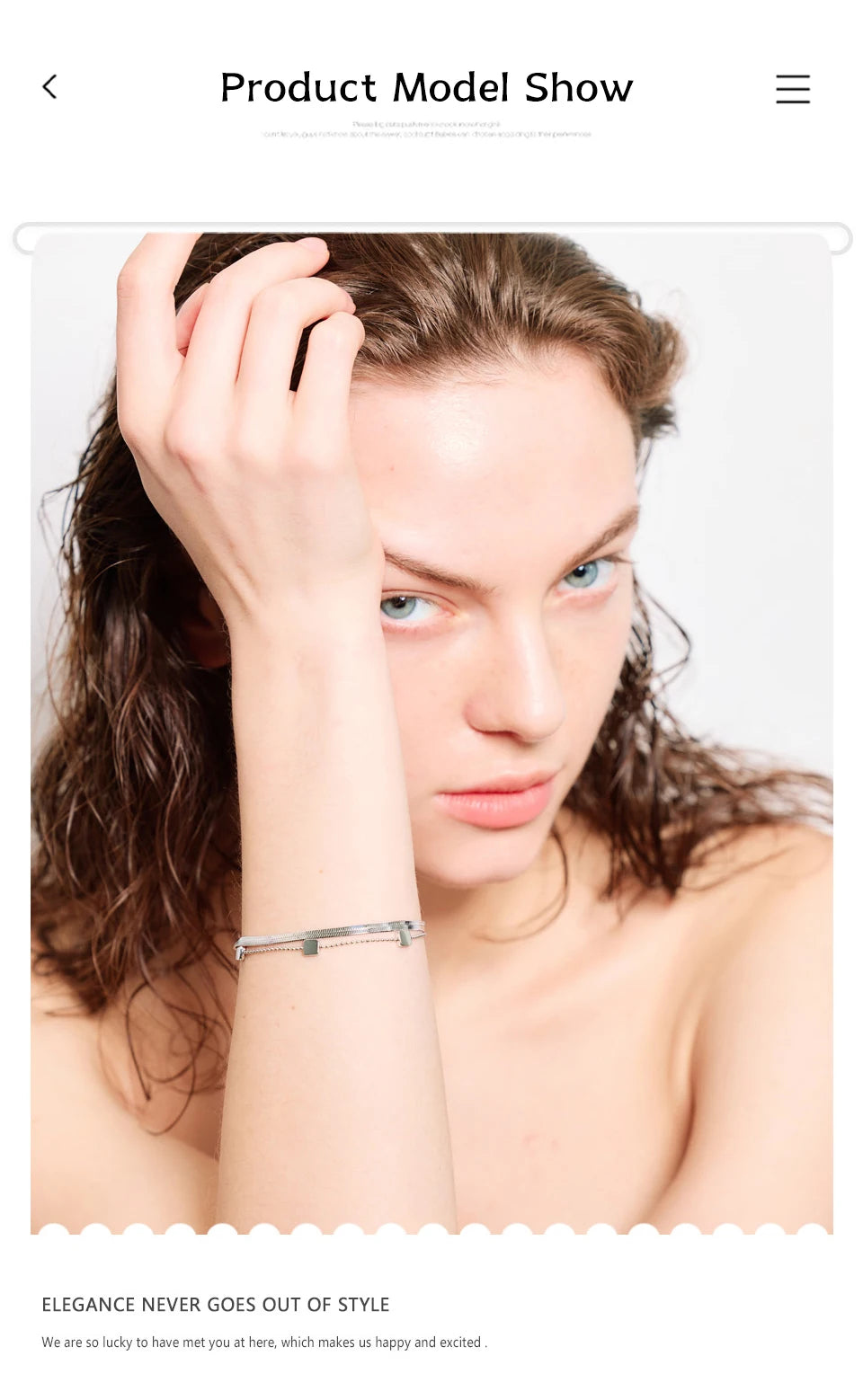 Adjustable Disc Bracelet