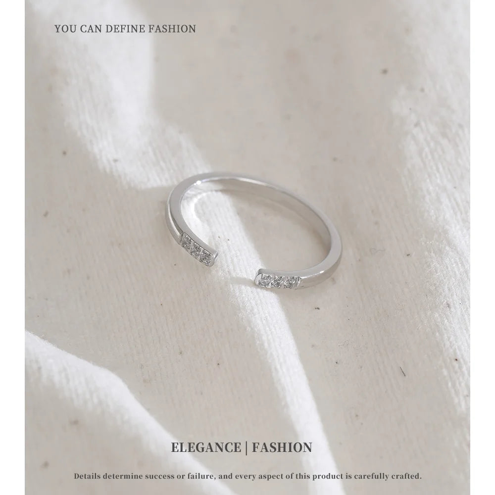 Minimal Open Crystal Cuff