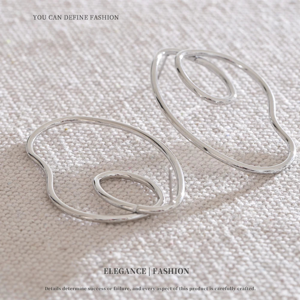 Golden Flow Hoop Earrings