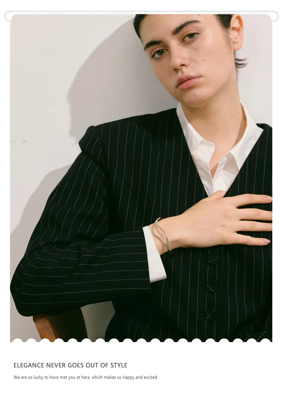 Double Wave Cuff Bracelet