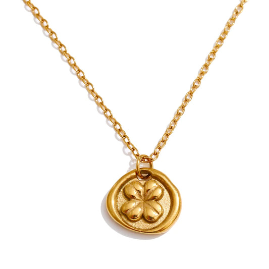 Floral Medallion Necklace