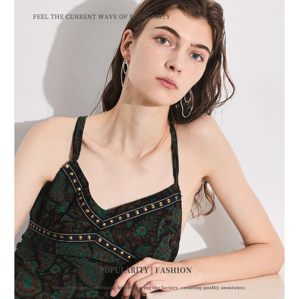 Golden Flow Hoop Earrings