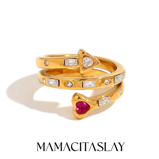 Chunky Golden Chain Ring