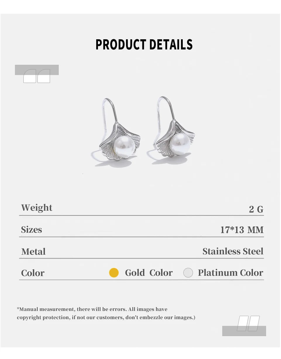 Silver Pearl Drop Earrings