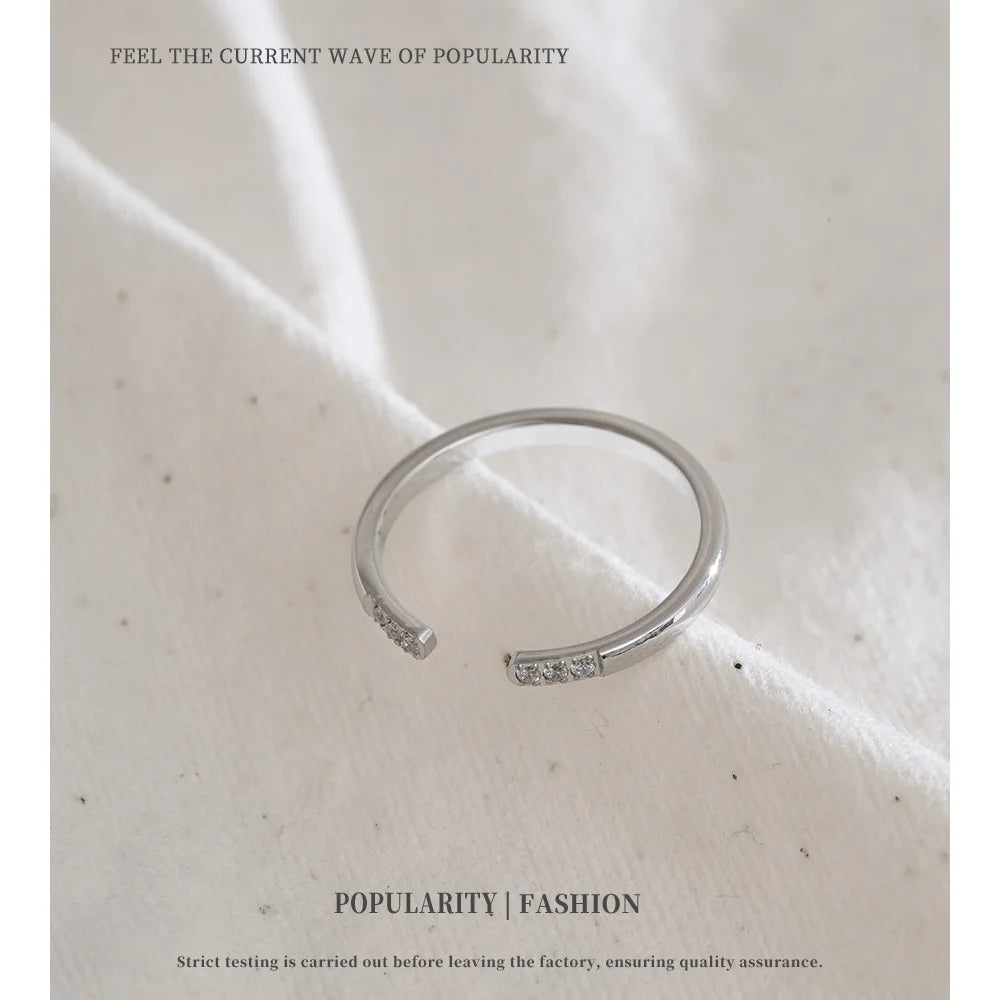 Minimal Open Crystal Cuff