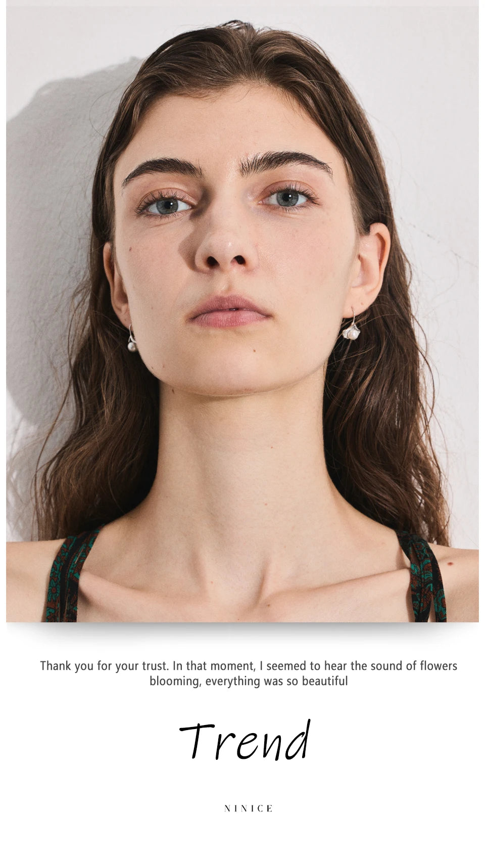 Silver Pearl Drop Earrings