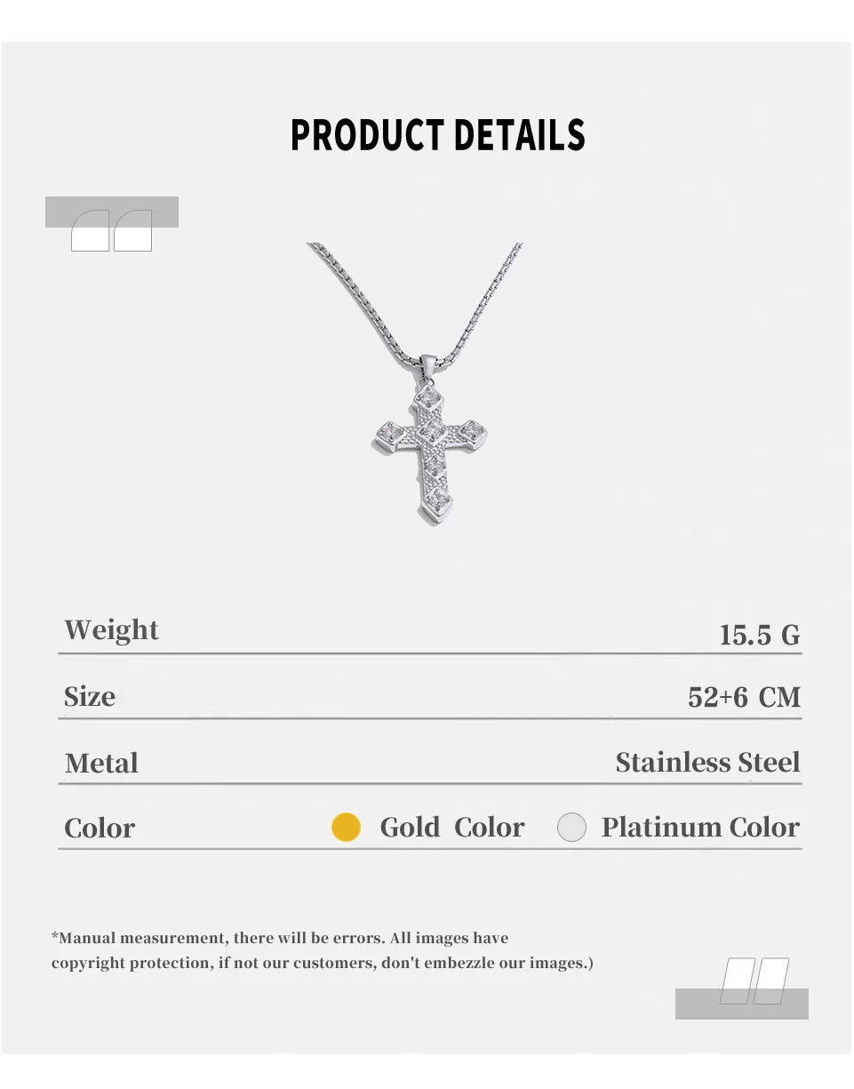 Cross Crystal Necklace