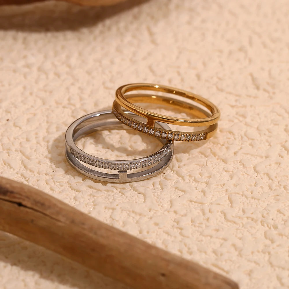 Diamond Line Eternity Band