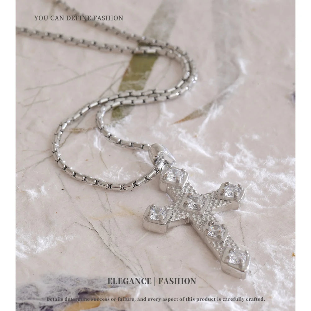 Cross Crystal Necklace