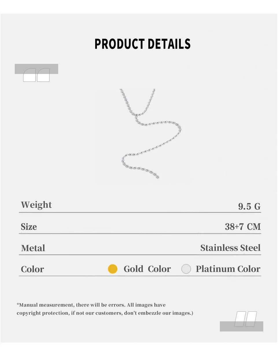 Minimal Layer Chain Necklace