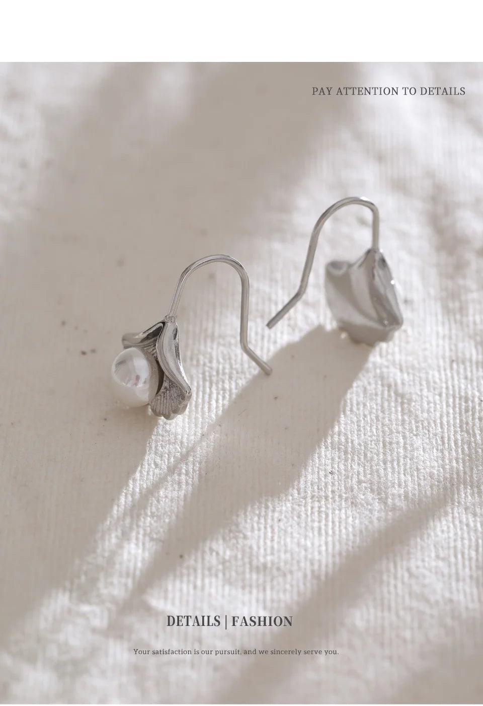 Silver Pearl Drop Earrings