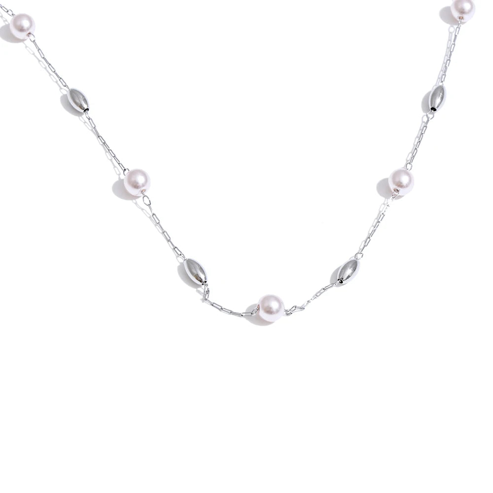 Two-Tone Beaded Necklace