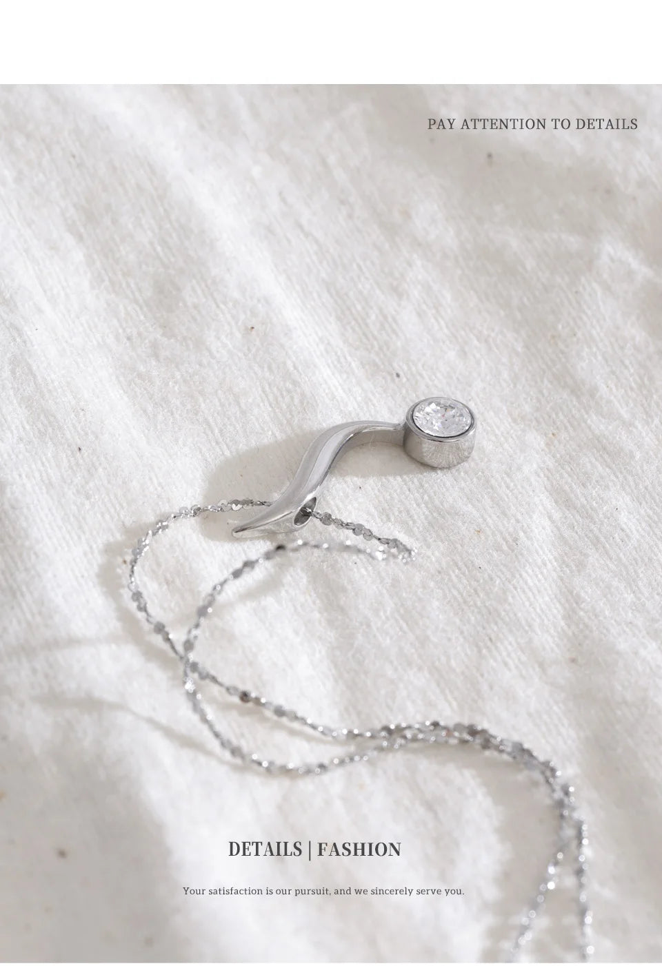 Minimal Drop Pendant Necklace