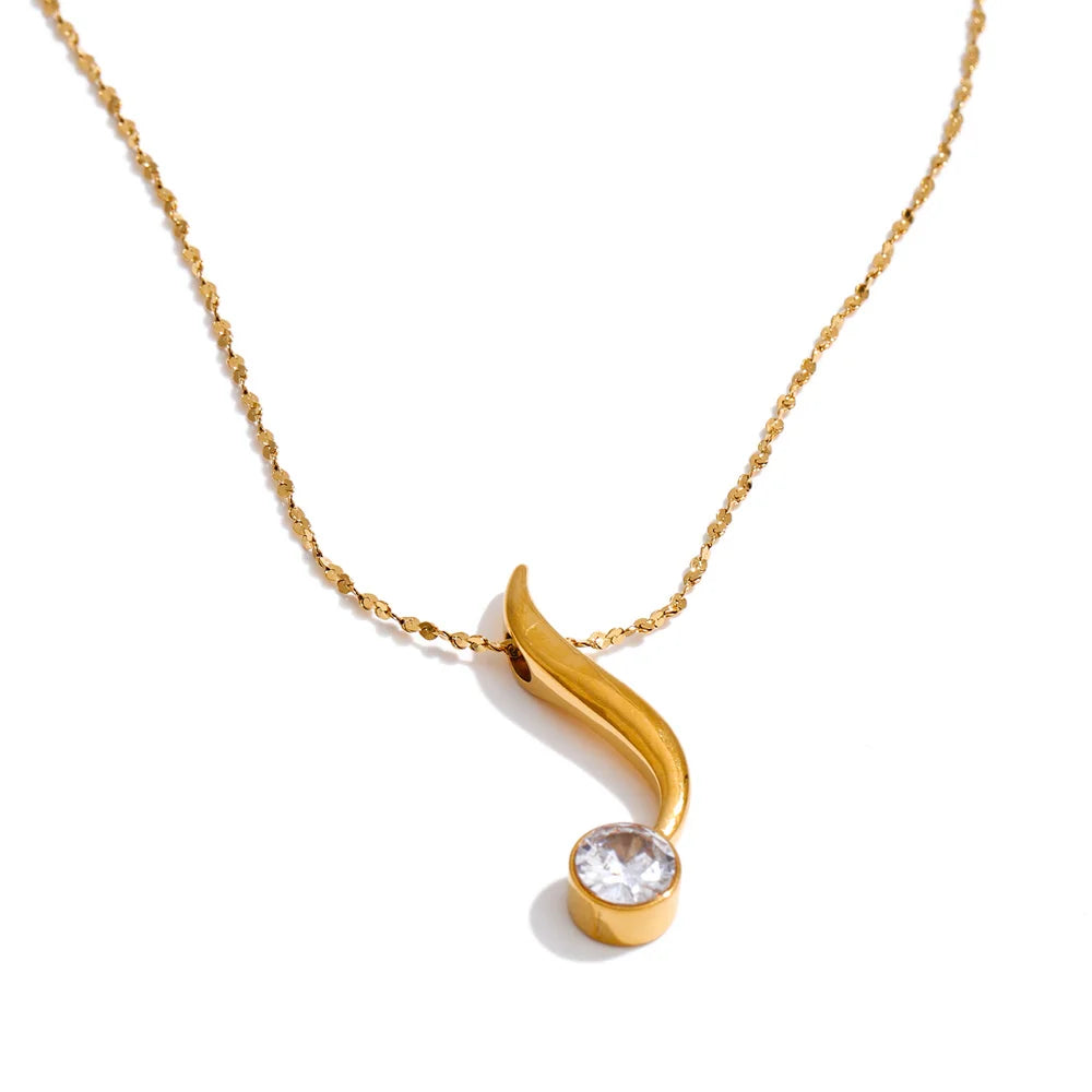 Minimal Drop Pendant Necklace