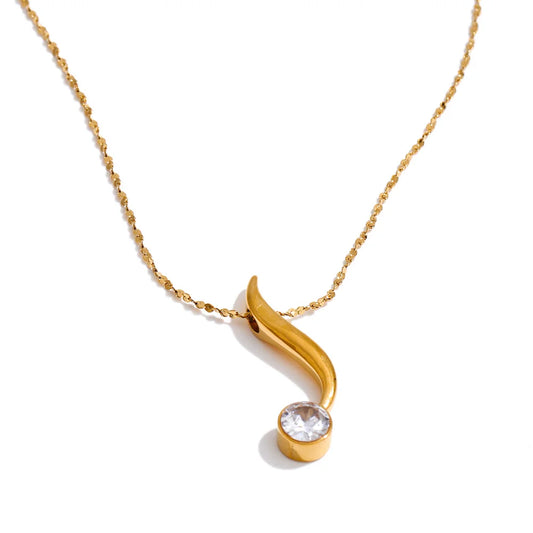 Minimal Drop Pendant Necklace