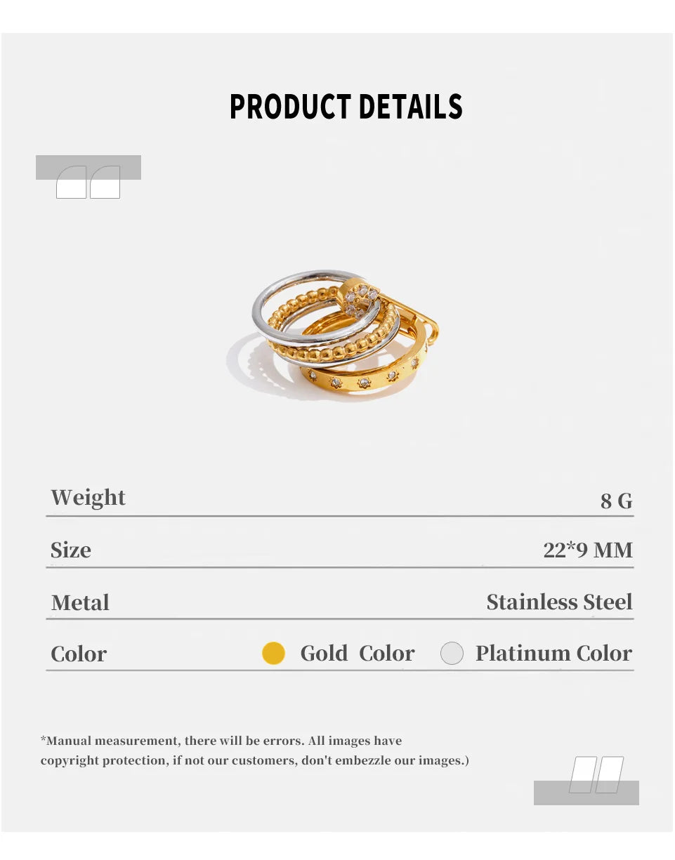 Mixed Ring Stack Set