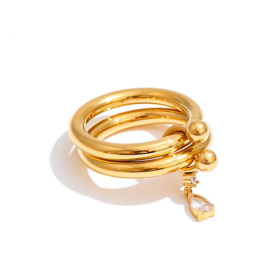 Multi-Band Crystal Ring