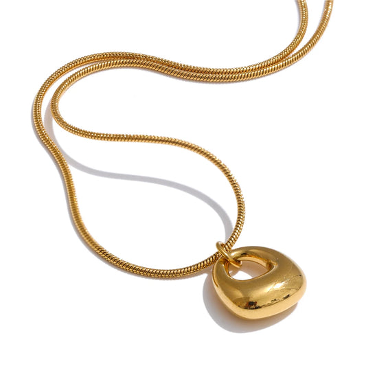 Golden Drop Pendant Necklace