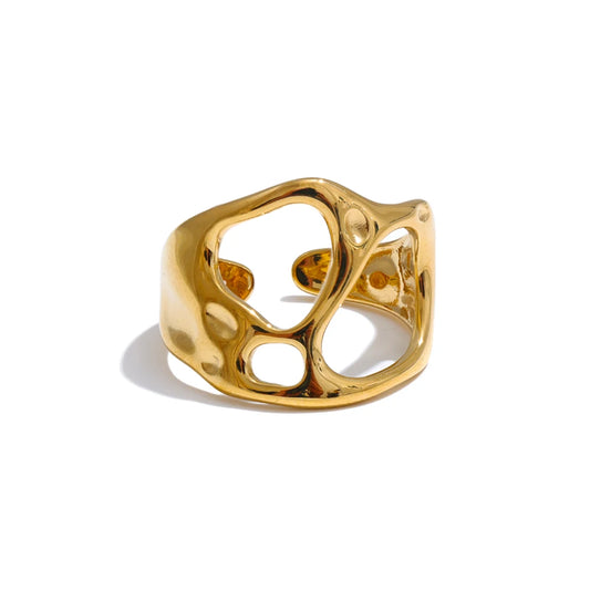 Organic Open Gold Ring
