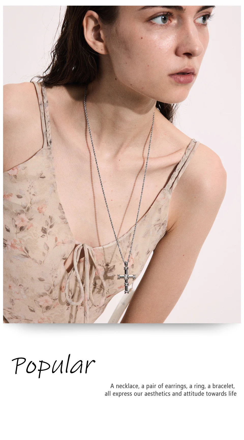 Cross Crystal Necklace