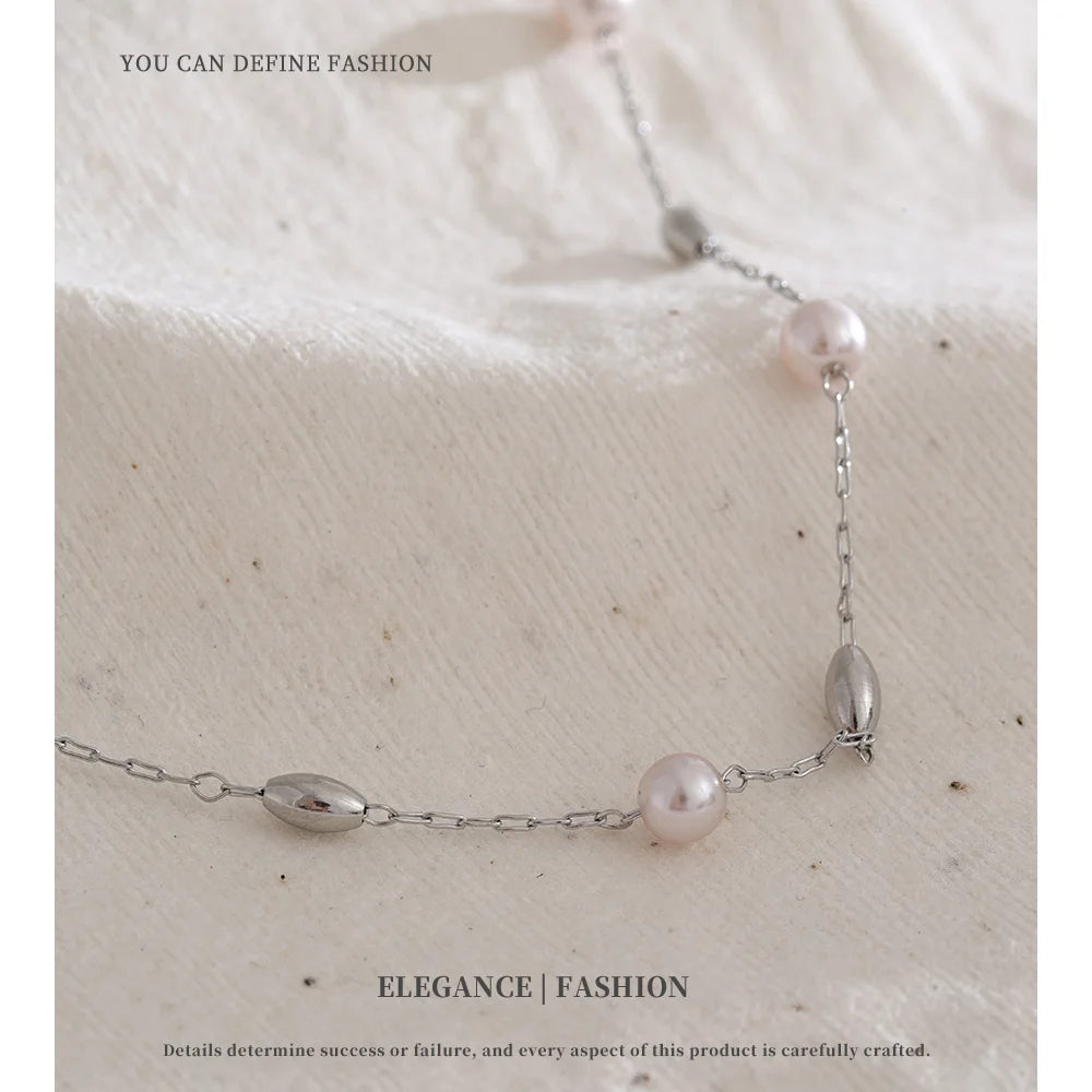 Two-Tone Beaded Necklace