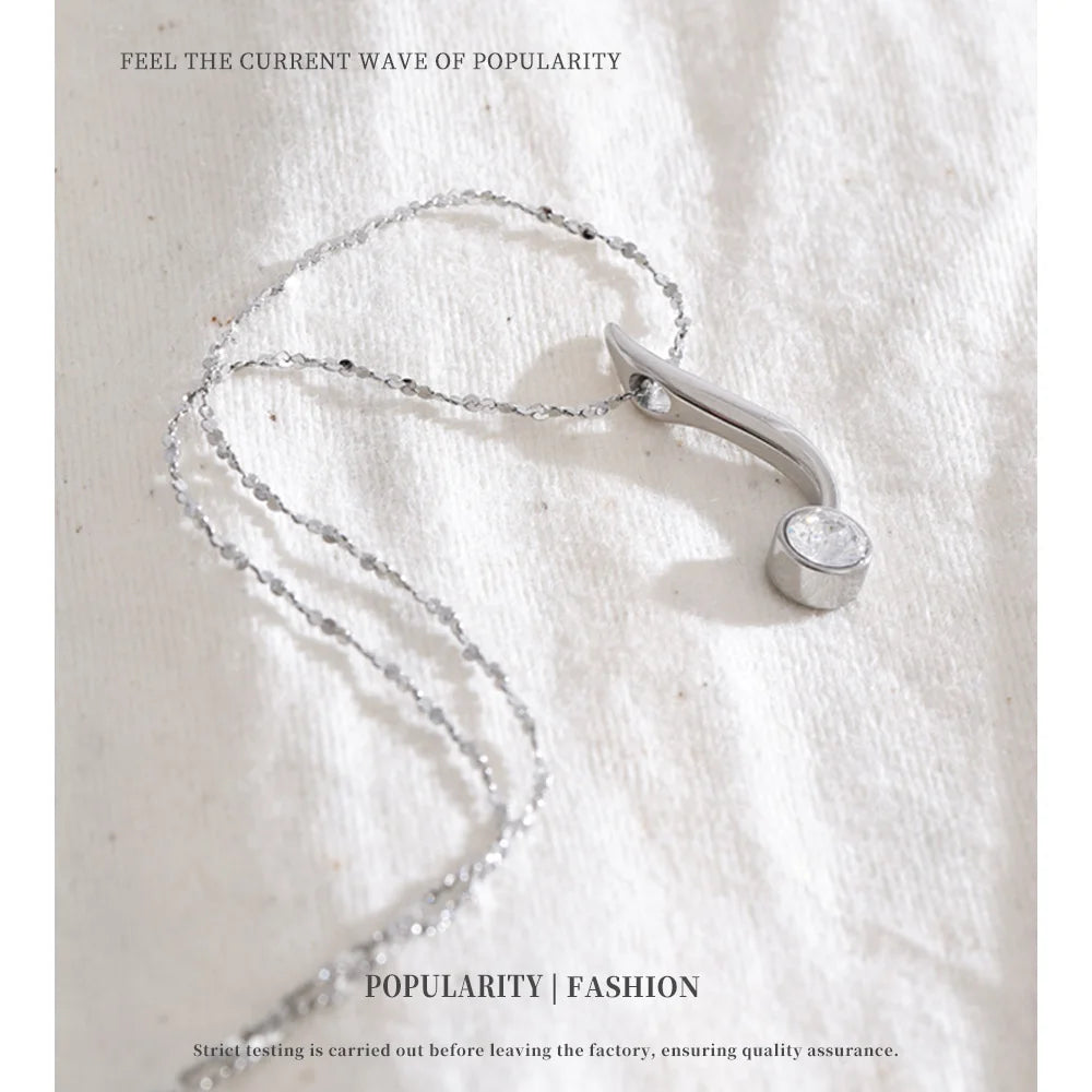 Minimal Drop Pendant Necklace