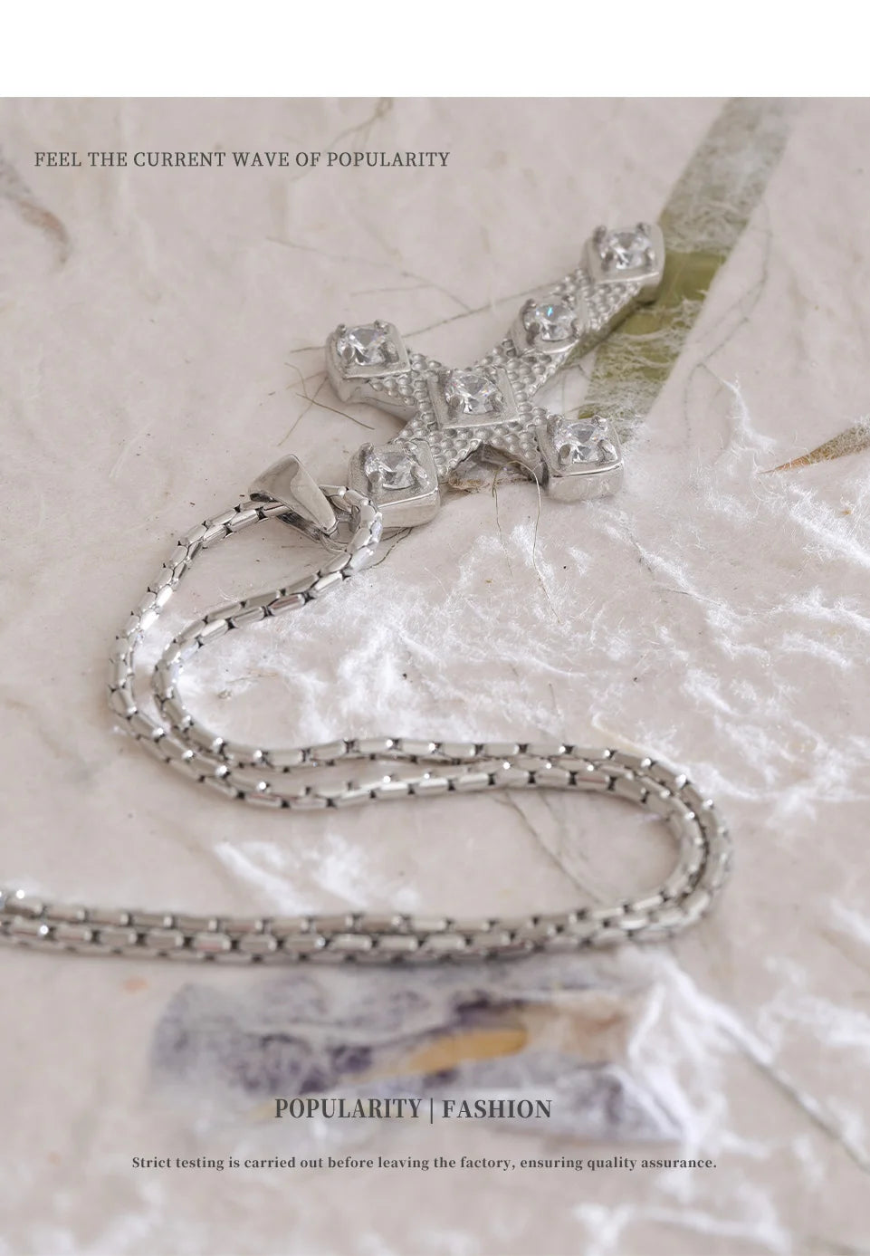 Cross Crystal Necklace