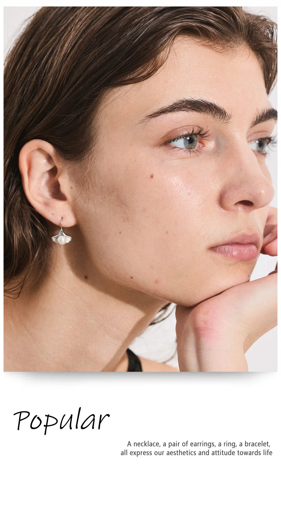 Silver Pearl Drop Earrings