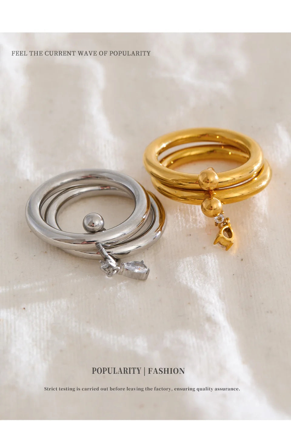 Multi-Band Crystal Ring