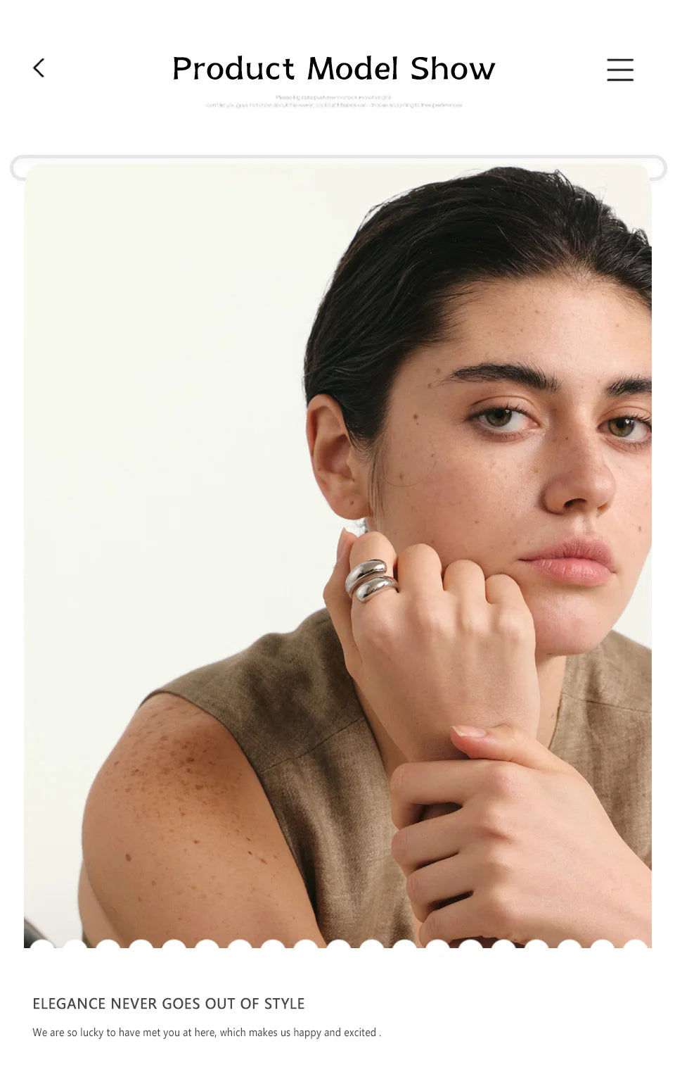 Structured Open Ring