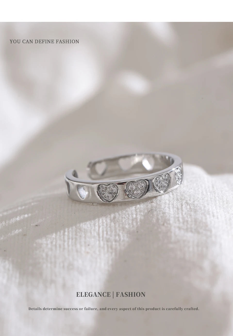 Open Pavé Ring