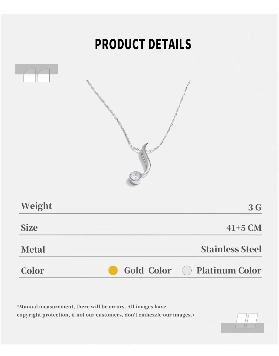 Minimal Drop Pendant Necklace