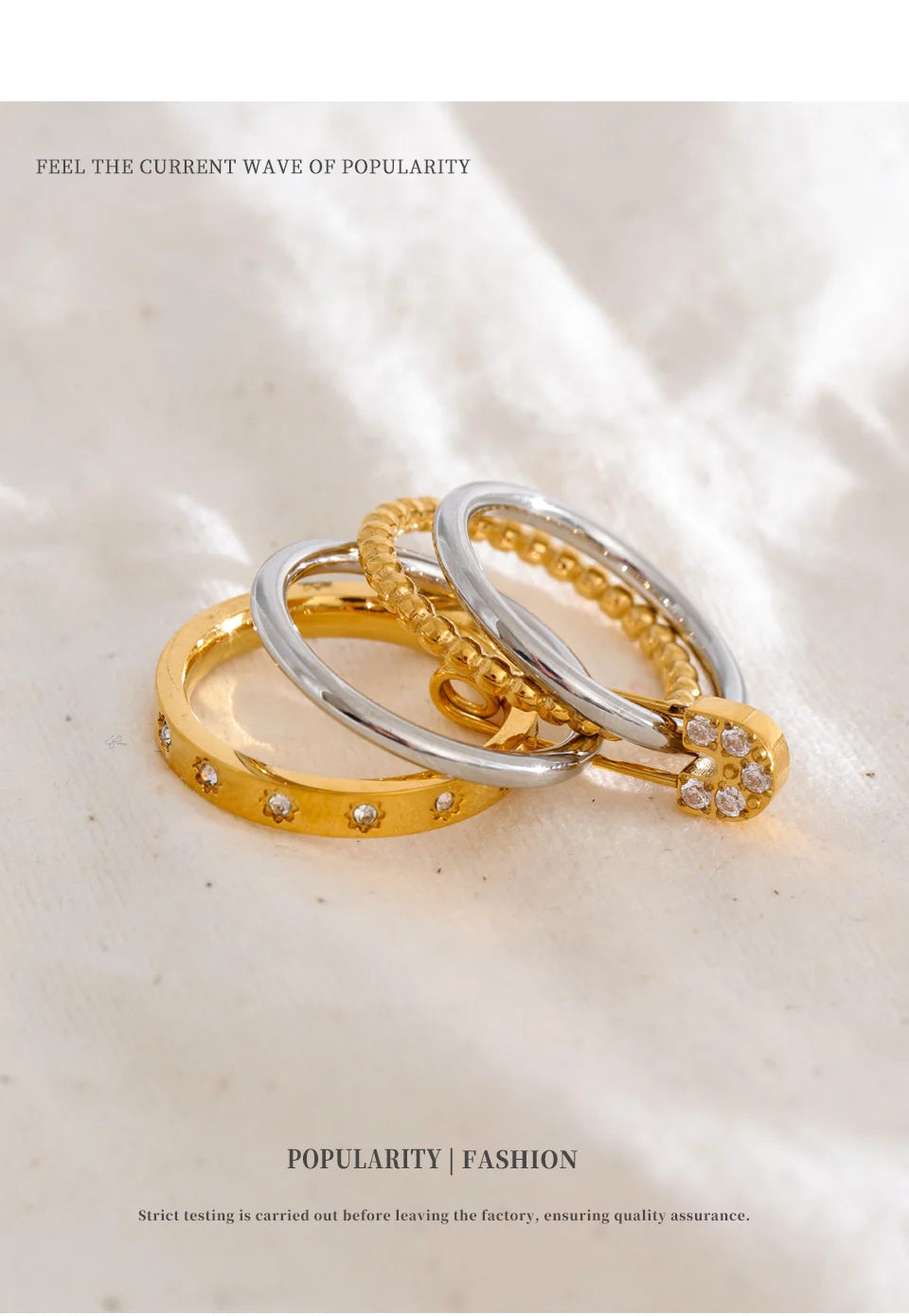 Mixed Ring Stack Set