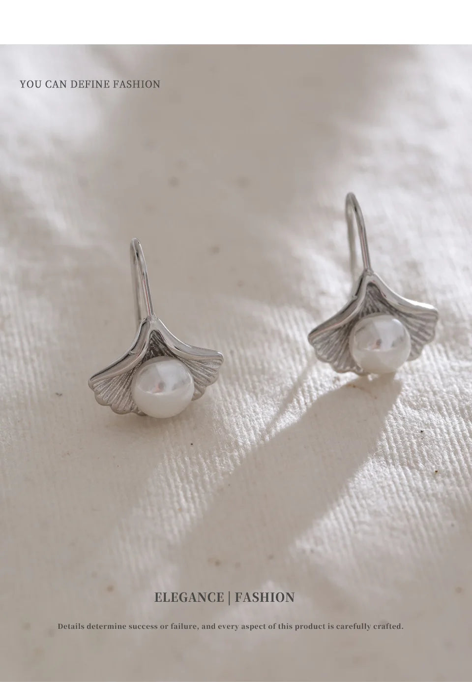 Silver Pearl Drop Earrings