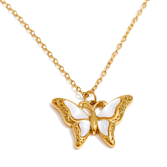 Butterfly Outline Necklace