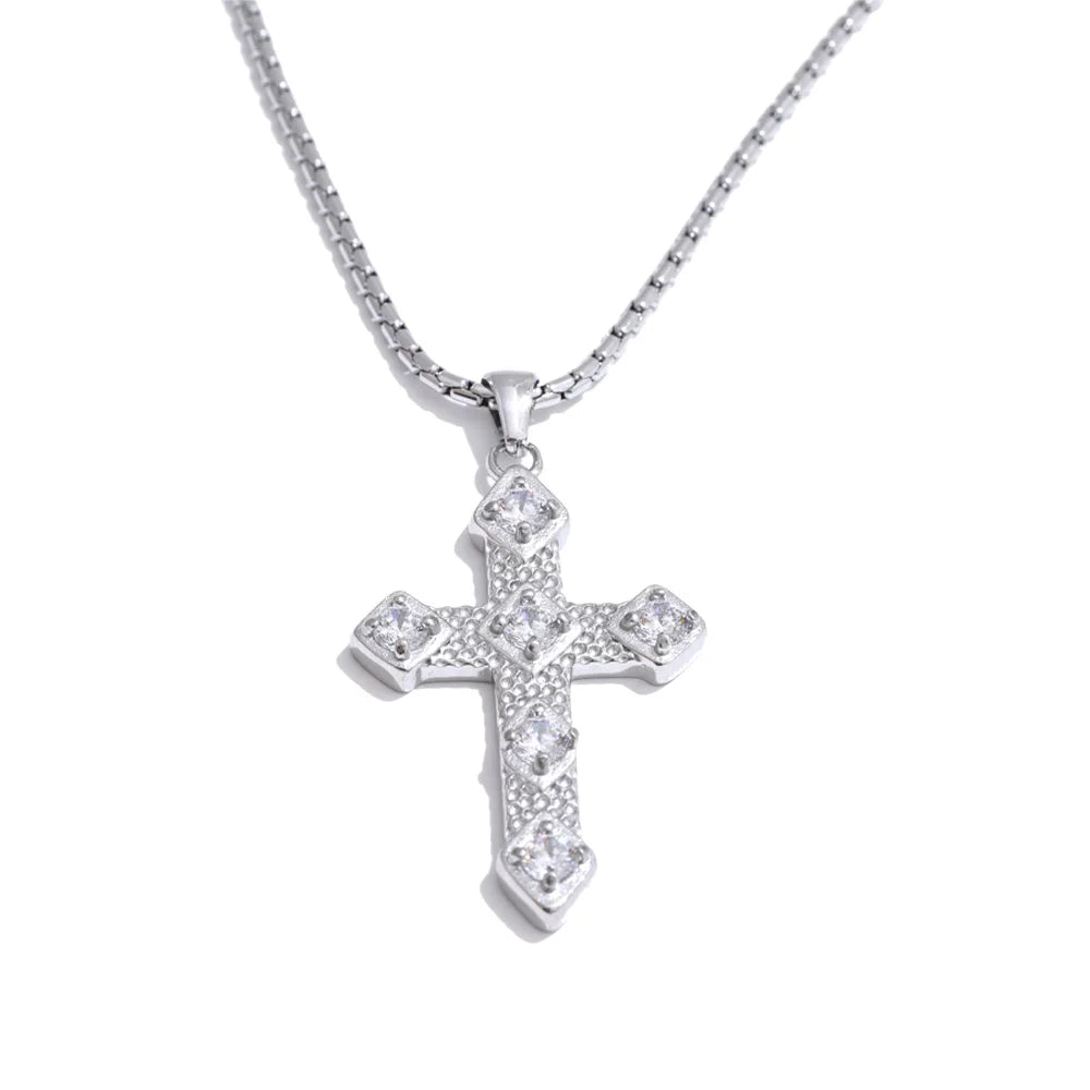 Cross Crystal Necklace