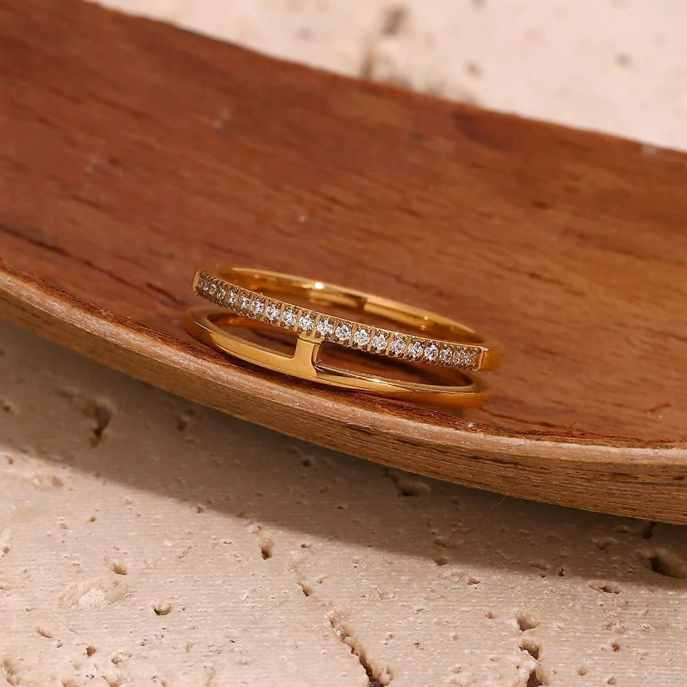 Diamond Line Eternity Band