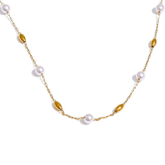 Two-Tone Beaded Necklace
