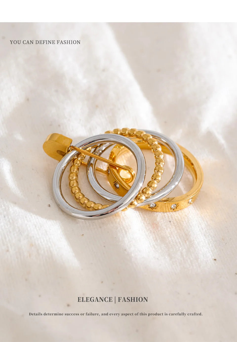 Mixed Ring Stack Set